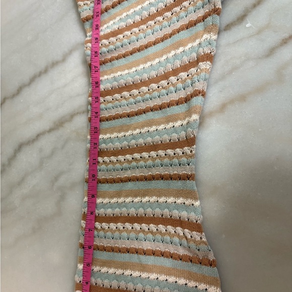 Zara Knit Pants with Cream and Brown Accents - Picture 5 of 7